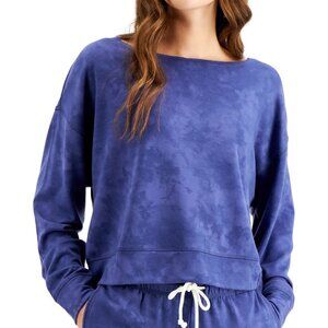 Jenni by Jennifer Moore Womens On Repeat Super Soft Crew Sleep Top